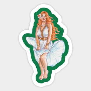 Aphrodite Green Sticker